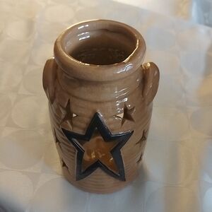 Starry Night Ceramic Tea Candle Holder